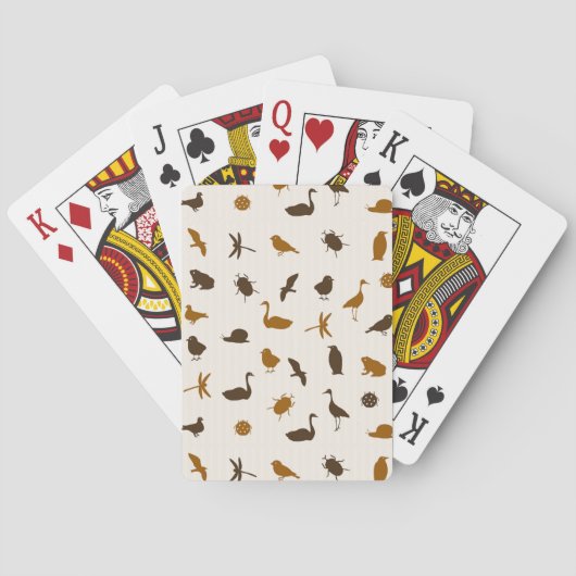 Dierenpatroon 2 speelkaarten (Achterkant)