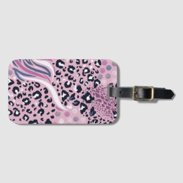 Dierenpatroon Bagagelabel