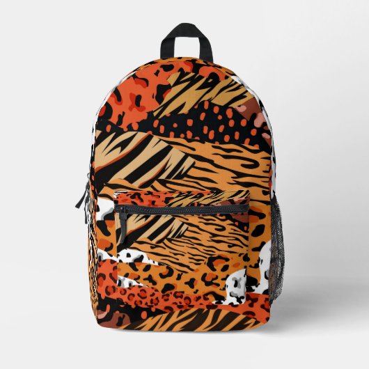 Dierenpatroon Bedrukte Rugzak (Voorkant)