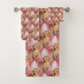 Dierenpatrouille gele lab puppy Butterfly   Bad Handdoek (Insitu)