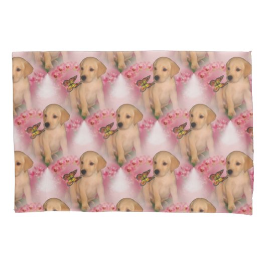 Dierenpatrouille gele lab puppy Butterfly Kussensloop (Voorkant)