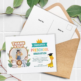 Dierenpeuterschool foto Afstuderen Dank u Briefkaart