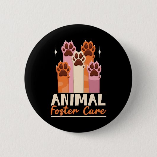 Dierenpleegzorg Dierenasiel Dierenredding Ronde Button 5,7 Cm (Voorkant)
