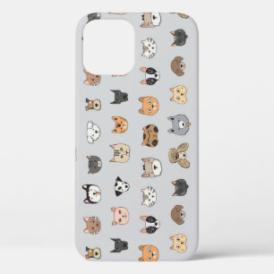 Dierenplezier: Katten Honden Doodle Mix Case-Mate iPhone Case