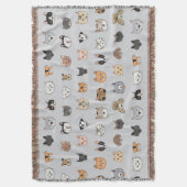 Dierenplezier: Katten Honden Doodle Mix Deken (Voorkant Verticaal)