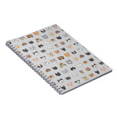 Dierenplezier: Katten Honden Doodle Mix Notitieboek (Rechterzijde)