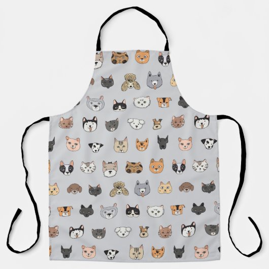 Dierenplezier: Katten Honden Doodle Mix Schort (Voorkant)