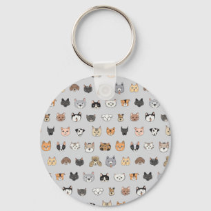 Dierenplezier: Katten Honden Doodle Mix Sleutelhanger
