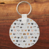Dierenplezier: Katten Honden Doodle Mix Sleutelhanger (Voorkant)