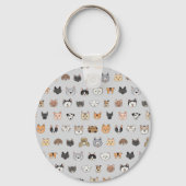 Dierenplezier: Katten Honden Doodle Mix Sleutelhanger (Achterkant)