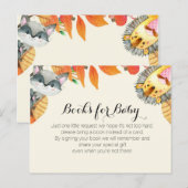 Dierenpompoen Breng een boekenbrokje Uitnodiging Briefkaart (Voorkant / Achterkant)