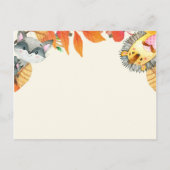 Dierenpompoen Breng een boekenbrokje Uitnodiging Briefkaart (Achterkant)