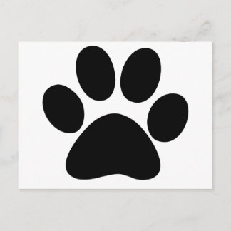 Dierenpoot Briefkaart