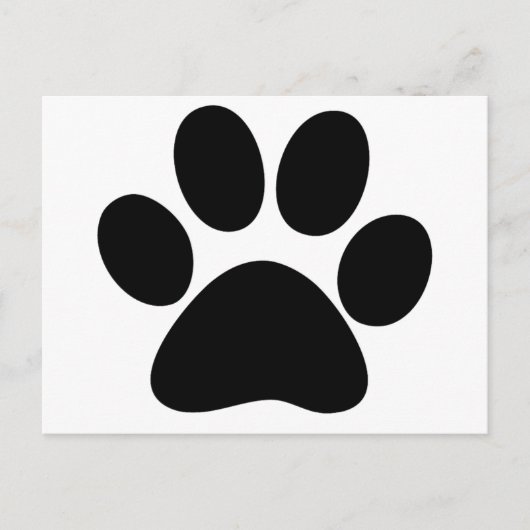 Dierenpoot Briefkaart (Voorkant)