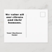 Dierenpoot goedkoop Dank u voor uw bestelling Briefkaart (Achterkant)