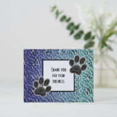 Dierenpoot goedkoop Dank u voor uw bestelling Briefkaart (Staand voorkant)