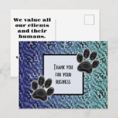 Dierenpoot Niet duur Dank voor uw bestelling Briefkaart (Voorkant / Achterkant)