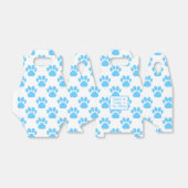 Dierenpoot Silhouet Blauw Zwembad Pawty Papier Bedankdoosjes (Uitgevouwen)