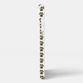 Dierenpoot Silhouet Halloween op Wit iPhone Hoesje (Linkerkant)