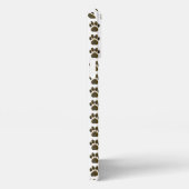 Dierenpoot Silhouet Halloween op Wit iPhone Hoesje (Rechterkant)