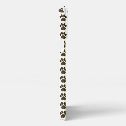 Dierenpoot Silhouet Halloween op Wit iPhone Hoesje (Rechterkant)