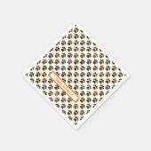 Dierenpoot silhouet halloween pawty wit servet (Hoek)