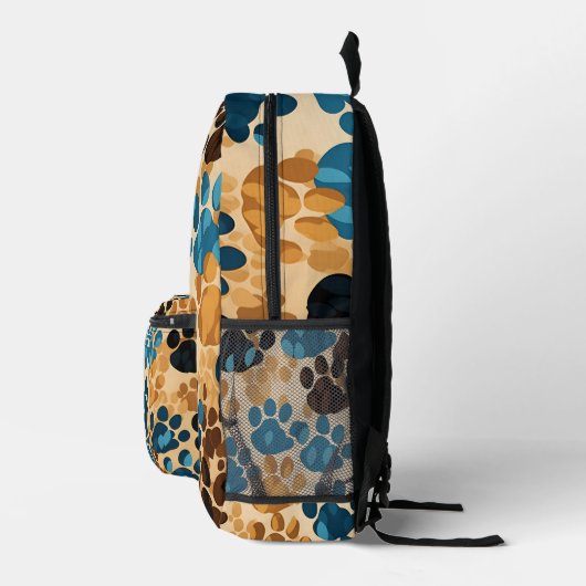 Dierenpootafdruk Bedrukte Rugzak (Rechts)