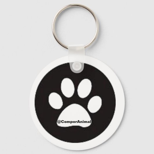 Dierenpootafdruk Sleutelhanger (Voorkant)