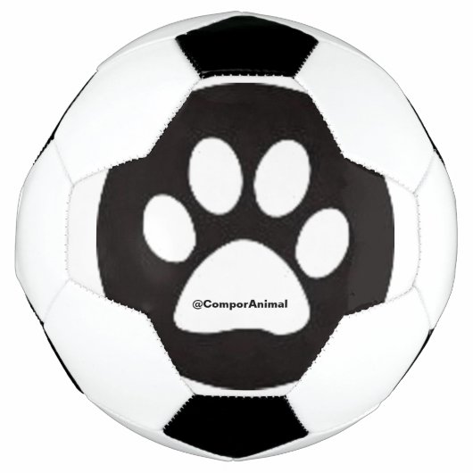 Dierenpootafdruk Voetbal (Voorkant)