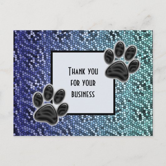 Dierenpootje Niet duur Dank u voor uw bestelling Briefkaart (Voorkant)