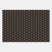 Dierenpootje Pet Silhouet Thanksgiving DK Sinaasap Inpakpapier Vel (Voorkant 2)