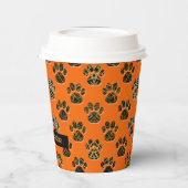 Dierenpootje Silhouet Huisdieren Gelukkig Hallowee Papieren Bekers (Links)