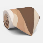Dierenprint abstract stropdas (Opgerold)