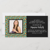 Dierenprint Afstudeerfoto Kaarten [Teal] (Voorkant)