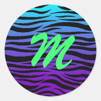 Dierenprint alfabet sticker