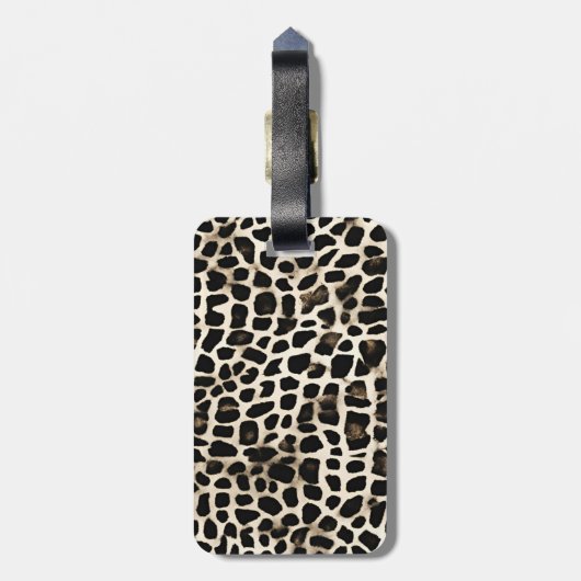 Dierenprint - Bagagelabel (Achterkant verticaal)