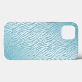 Dierenprint Blauw Glitter Glam Case-Mate iPhone Case (Achterkant (horizontaal))