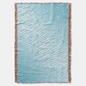 Dierenprint Blauw Glitter Glam Deken (Voorkant Verticaal)