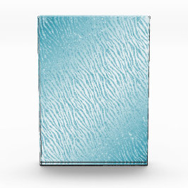 Dierenprint Blauw Glitter Glam Fotoblokken