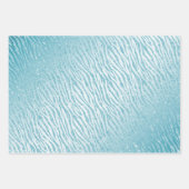 Dierenprint Blauw Glitter Glam Inpakpapier Vel (Voorkant 3)