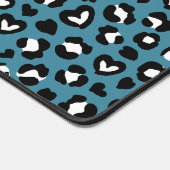 Dierenprint, Blauwe luipaard, Cheetah Spots, Harte Bureaumat (Hoek)