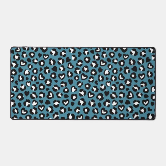 Dierenprint, Blauwe luipaard, Cheetah Spots, Harte Bureaumat (Voorkant)