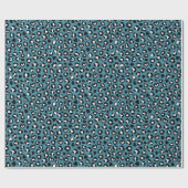 Dierenprint, Blauwe luipaard, Cheetah Spots, Harte Cadeaupapier (Vlak)