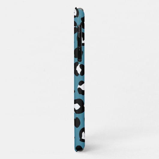 Dierenprint, Blauwe luipaard, Cheetah Spots, Harte Case-Mate iPhone Case (Achterkant/links)