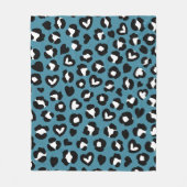 Dierenprint, Blauwe luipaard, Cheetah Spots, Harte Fleece Deken (Voorkant)