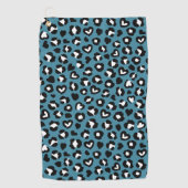 Dierenprint, Blauwe luipaard, Cheetah Spots, Harte Golfhanddoek (Voorkant)