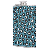 Dierenprint, Blauwe luipaard, Cheetah Spots, Harte Heupfles (Links)