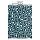 Dierenprint, Blauwe luipaard, Cheetah Spots, Harte Heupfles (Voorkant)