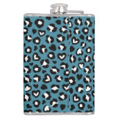 Dierenprint, Blauwe luipaard, Cheetah Spots, Harte Heupfles (Achterkant)