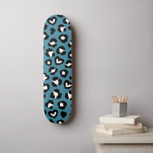 Dierenprint, Blauwe luipaard, Cheetah Spots, Harte Persoonlijk Skateboard